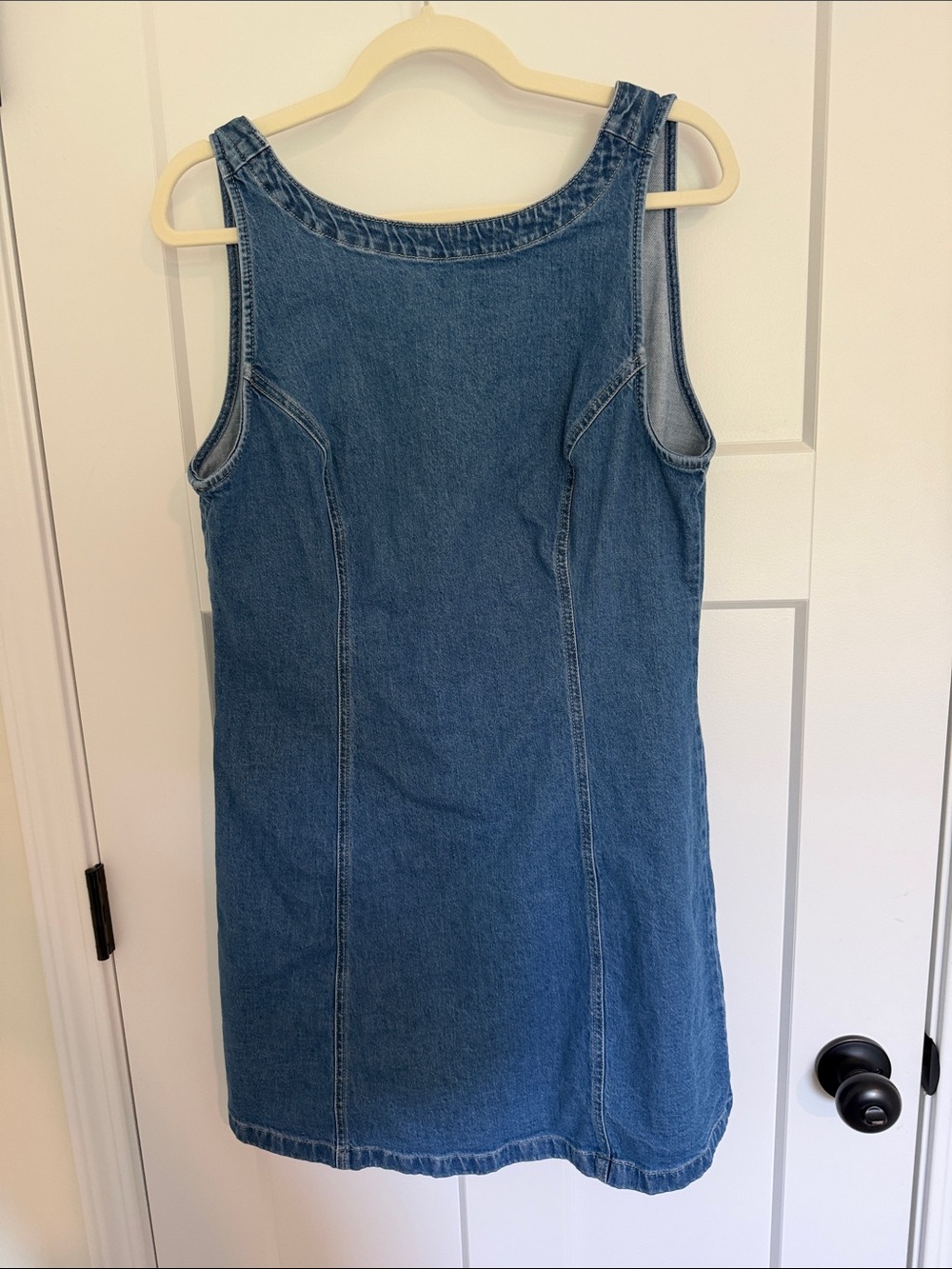 GAP Sleeveless Blue Denim Shift Dress